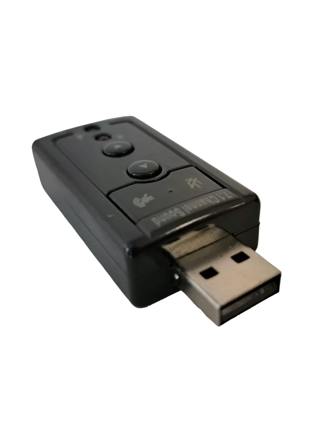 ADAPTADOR USB PARA ÁUDIO SIMPLES USOM-10 7.1 TC0068 - MEGA IMPÉRIO