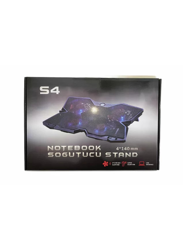 Suporte para Notebook gamer 4 coolers S4 TC0281 - MEGA IMPÉRIO