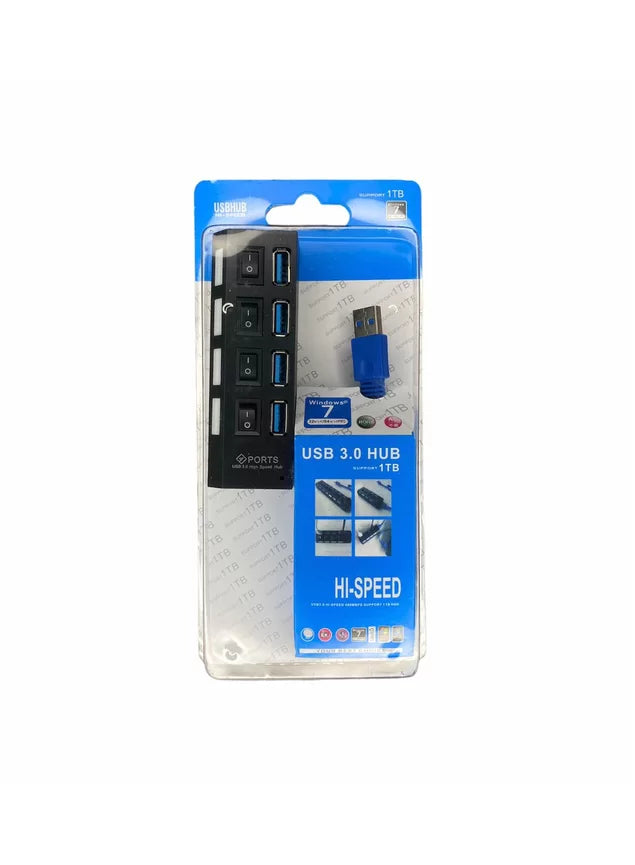 Hub USB velocidade 3.0 com 4 Portas TC0062 - MEGA IMPÉRIO